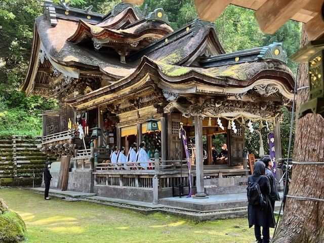 岡太神社の祭りの様子